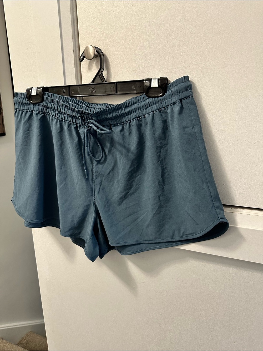 TNA Women's Athletic Drawstring Shorts - Teal Blue